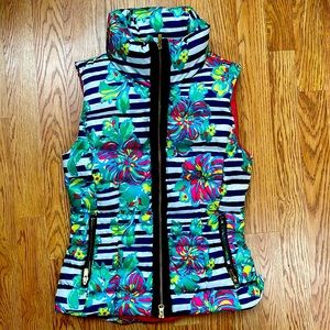 Lilly Pulitzer Quilted Puffer Vest Size Small